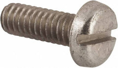 Value Collection - #12-24 UNC, 5/8" Length Under Head Slotted Drive Machine Screw - Pan Head, Grade 2 Steel, Zinc-Plated Finish, Without Washer - Exact Tooling