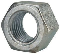 Value Collection - 2 - 4-1/2 UNC Steel Right Hand Hex Nut - 3" Across Flats, 1-23/32" High, Zinc Clear Finish - Exact Tooling