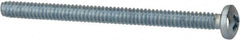 Value Collection - #4-40 UNC, 1-1/2" Length Under Head Phillips Drive Machine Screw - Pan Head, Grade 2 Steel, Zinc-Plated Finish, Without Washer - Exact Tooling