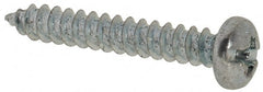 Value Collection - #4 Pan Head Slotted Phillips Sheet Metal Screw - Steel, 3/4" Length Under Head, Grade 2 - Exact Tooling