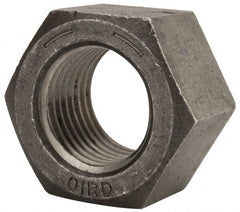 Value Collection - 2-1/4 - 4-1/2 UNC Steel Right Hand Hex Nut - 3-3/8" Across Flats, 1-15/16" High, Uncoated - Exact Tooling