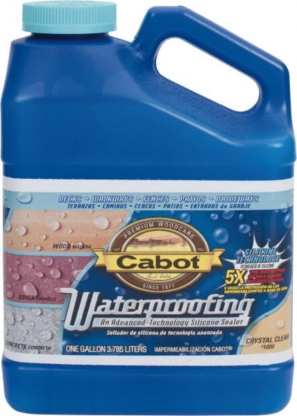 Cabot - 1 Gal Bottle Clear Flat Crystal Clear Sealer - 100 to 250 Sq Ft/Gal Coverage, <100 g/L VOC Content - Exact Tooling