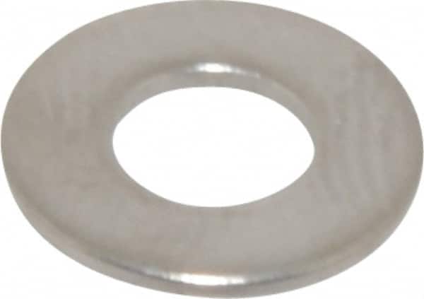 Value Collection - #8 Screw, Grade 316 Stainless Steel Standard Flat Washer - 11/64" ID x 3/8" OD, 0.031" Thick, Plain Finish - Exact Tooling