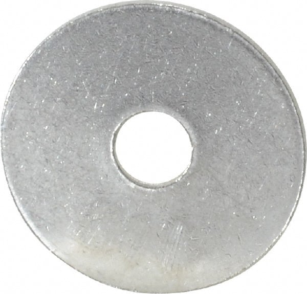 Value Collection - #6 Screw, Grade 316 Stainless Steel Fender Flat Washer - 9/64" ID x 5/8" OD, 0.038" Thick, Plain Finish - Exact Tooling