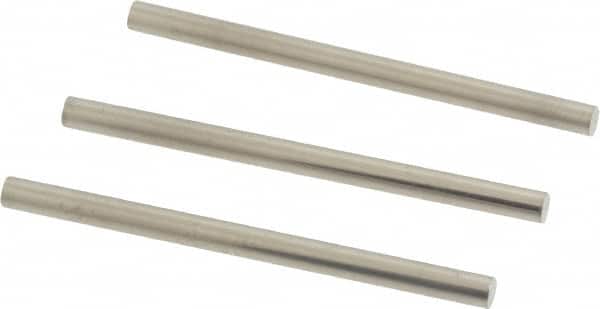 Van Keuren - 4 TPI, 1/4 Inch Pitch, 1-1/2 Inch Long, Thread Pitch Diameter Measuring Wire - 0.1291 Inch Nominal Best Wire Diameter, 0.1708 Inch Nominal Constant, 3 Pieces - Exact Tooling