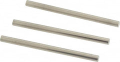 Van Keuren - 4 TPI, 1/4 Inch Pitch, 1-1/2 Inch Long, Thread Pitch Diameter Measuring Wire - 0.1291 Inch Nominal Best Wire Diameter, 0.1708 Inch Nominal Constant, 3 Pieces - Exact Tooling