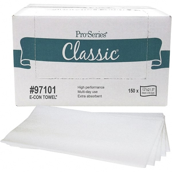 PRO-SOURCE - 1/4 Fold Food Service Wipes - Box, 21-1/2" x 13" Sheet Size, White - Exact Tooling