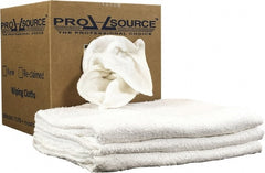 PRO-SOURCE - 40 Inch Long Virgin Terry Cotton Towels - White, Terry Cloth, Medium Lint, Box - Exact Tooling