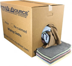 PRO-SOURCE - 16 Inch Long x 16 Inch Wide Virgin Car Wash Cotton Towels - Assorted Colors, Terry Cloth, Low Lint, 50 Lbs. at 2 to 4 per Pound, Box - Exact Tooling