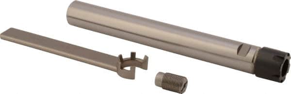 Kennametal - 0.02" to 13/32" Capacity, 42mm Projection, Straight Shank, ER16 Collet Chuck - 182mm OAL, 20mm Shank Diam - Exact Tooling