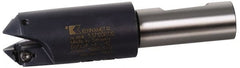 Kennametal - 14 to 16mm Diam, Whistle Notch Shank, 32mm Body Shank Diam, 45° Combo Chamfer and Countersink Drill - 16mm Drill Shank Diam, 3.42807R001 Insert, 141mm OAL - Exact Tooling