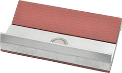 Wilton - 4" Jaw Width, Fiber Covered Aluminum, Vise Jaw Cap - Magnetic Attachment - Exact Tooling