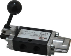 ARO/Ingersoll-Rand - 1/4" NPT Fingertip Air Valve - 3-Way, Lever Actuated/Spring Return, 0.7 CV Rate - Exact Tooling