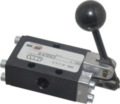 ARO/Ingersoll-Rand - 1/4" NPT Air Hand Valve - 3-Way, Lever/Manual Actuated, Manual Return, 0.7 CV Rate - Exact Tooling