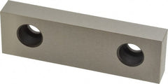 Kurt - 4" Wide x 1.235" High x 35/64" Thick, Flat/No Step Vise Jaw - Hard, Steel, Fixed Jaw, Compatible with 4" Vises - Exact Tooling