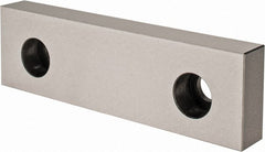 Kurt - 6" Wide x 1-3/4" High x 3/4" Thick, Flat/No Step Vise Jaw - Hard, Steel, Fixed Jaw, Compatible with 6" Vises - Exact Tooling