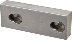 Kurt - 3.969" Wide x 1-3/8" High x 0.73" ThickFlat/No Step Vise Jaw - Semi-Hard, Steel, Fixed Jaw, Compatible with 4" Vises - Exact Tooling
