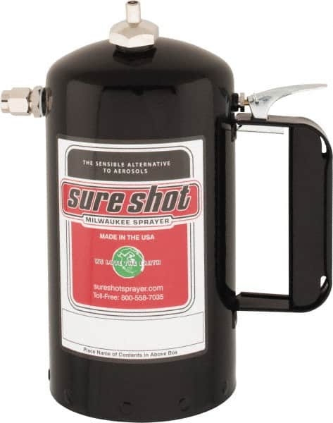 Sure Shot - Enameled Steel Paint Sprayer with Adjustable Plastic Nozzle - 32 oz Capacity, 200 Max psi - Exact Tooling