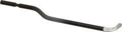 Shaviv - E Right-Handed High Speed Steel Deburring Swivel Blade - Use on Cross Hole Surfaces, Adjustable - Exact Tooling