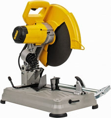 DeWALT - 14" Blade Diam, 1" Arbor Hole, Miter Chop & Cutoff Saw - 1 Phase, 4,000 RPM, 5.5 hp, 120 Volts - Exact Tooling