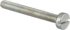 Value Collection - M3x0.50, 25mm Length Under Head Slotted Drive Machine Screw - Cheese Head, Grade 4.8 Steel, Zinc-Plated Finish, Without Washer - Exact Tooling