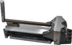 Cardinal Tool - 8" Jaw Opening Capacity x 2" Throat Depth, Horizontal Drill Press Vise - 6" Wide Jaw, Stationary Base, Rapid Action, 17" OAL x 3-7/8" Overall Height, Steel - Exact Tooling