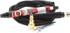 Universal Tool - 1/8" Collet, Straight Handle, Straight Air Die Grinder - 54,000 RPM, Rear Exhaust, 16 CFM, 0.25 hp, 90 psi, 1/4 NPT - Exact Tooling