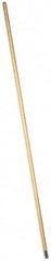 PRO-SOURCE - 60" Wood Female Thread Mop Handle - 1-1/8" Handle Diam, Metal Connector, Use with Wet Mops - Exact Tooling