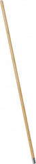 PRO-SOURCE - 54" Wood Female Thread Mop Handle - 1-1/8" Handle Diam, Metal Connector, Use with Wet Mops - Exact Tooling