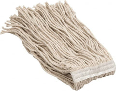 PRO-SOURCE - 5" Red Head Band, Medium Cotton Cut End Mop Head - 4 Ply, Clamp Jaw & Side Loading Connection, Use for Heavy Duty Floor Cleaning - Exact Tooling