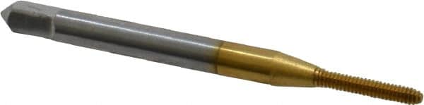 OSG - #1-64 UNC H2 Thread Limit Modified Bottoming Thread Forming Tap - Cobalt, TiN Finish, 1-11/16" OAL, 3/8" Thread Length, Right Hand Thread, Series HY-PRO NRT - Exact Tooling