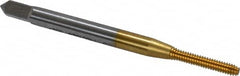 OSG - #2-56 UNC H5 Thread Limit Modified Bottoming Thread Forming Tap - Cobalt, TiN Finish, 1-3/4" OAL, 7/16" Thread Length, Right Hand Thread, Series HY-PRO NRT - Exact Tooling