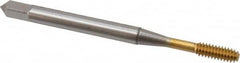 OSG - #4-40 UNC H6 Thread Limit Modified Bottoming Thread Forming Tap - Cobalt, TiN Finish, 1-7/8" OAL, 9/16" Thread Length, Right Hand Thread, Series HY-PRO NRT - Exact Tooling