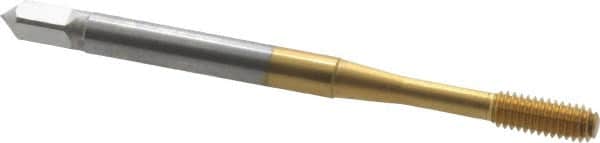 OSG - #5-44 UNF H3 Thread Limit Modified Bottoming Thread Forming Tap - Cobalt, TiN Finish, 1-15/16" OAL, 5/8" Thread Length, Right Hand Thread, Series HY-PRO NRT - Exact Tooling