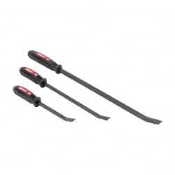 Mayhew - 3 Piece Screwdriver Pry Bar Set - 1/2" Head Width, Includes 12, 17 & 25" Lengths - Exact Tooling