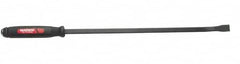 Mayhew - 31" OAL Straight Screwdriver Pry Bar - 5/8" Wide, Alloy Steel - Exact Tooling