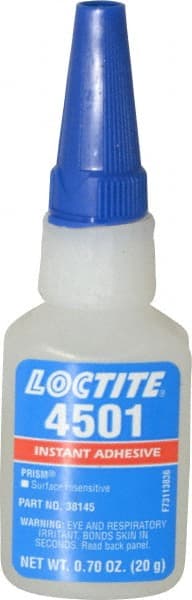 Loctite - 0.70 oz Bottle Clear Instant Adhesive - Series 4501 - Exact Tooling