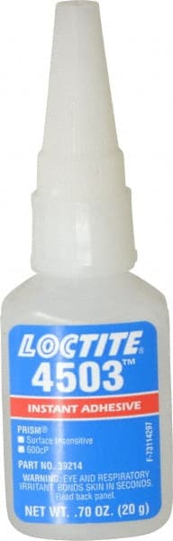 Loctite - 0.70 oz Bottle Clear Instant Adhesive - Series 4503 - Exact Tooling