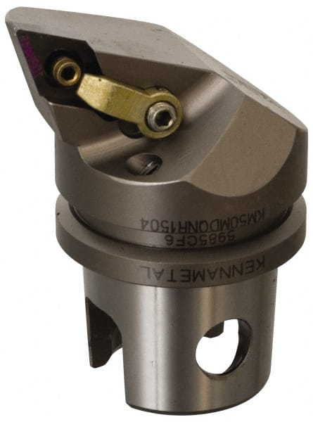 Kennametal - Right Hand Cut, Size KM32, DN.. Insert Compatiblity, External Modular Turning & Profiling Cutting Unit Head - 22mm Ctr to Cutting Edge, 35mm Head Length, Through Coolant, Series Kenloc - Exact Tooling