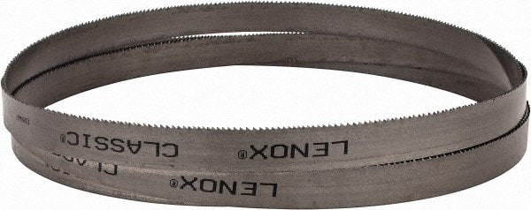 Lenox - 10 to 14 TPI, 7' 9" Long x 3/4" Wide x 0.035" Thick, Welded Band Saw Blade - Bi-Metal, Toothed Edge, Modified Raker Tooth Set, Flexible Back, Contour Cutting - Exact Tooling