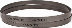 Lenox - 10 to 14 TPI, 7' 9" Long x 3/4" Wide x 0.035" Thick, Welded Band Saw Blade - Bi-Metal, Toothed Edge, Modified Raker Tooth Set, Flexible Back, Contour Cutting - Exact Tooling