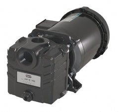 American Machine & Tool - 230/460 Volt, 3 Phase, 1 HP, Self Priming Centrifugal Pump - ODP Motor, Cast Iron Housing and Impeller, 70 Ft. Shut Off - Exact Tooling