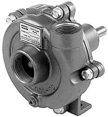 American Machine & Tool - 1-1/4 Inch Inlet, 1 Inch Outlet, Stainless Steel, Pedestal Mount Pump - O Ring Casing Seal - Exact Tooling