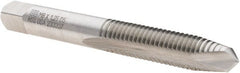 Union Butterfield - M8x1.25 Metric Coarse, 2 Flute, Bright Finish, High Speed Steel Spiral Point Tap - Plug Chamfer, Right Hand Thread, 2-23/32" OAL, 1-1/8" Thread Length, 0.318" Shank Diam, 6H Class of Fit, Series 1785M - Exact Tooling