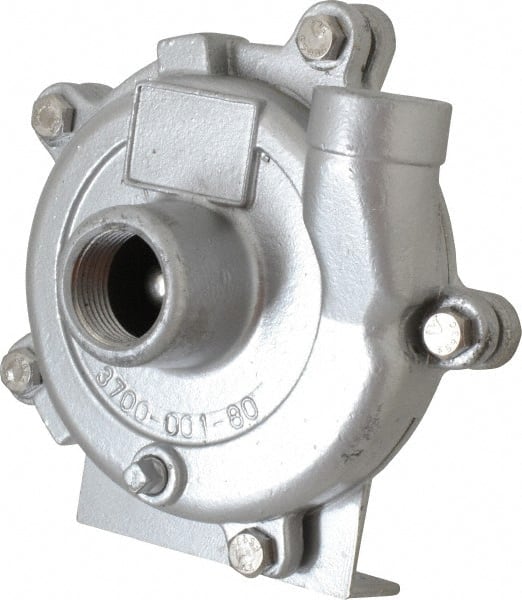 American Machine & Tool - 1 Inch Inlet, 3/4 Inch Outlet, Stainless Steel, Pedestal Mount Pump - O Ring Casing Seal - Exact Tooling