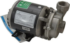 American Machine & Tool - 115 VAC Volt, 1/4 hp, Cast Aluminum Utility Pump - 12 Max Head Pressure, 500GPH - Exact Tooling