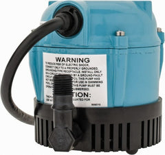 Little Giant Pumps - 1/200 HP, 3 psi, Aluminum Miniature Submersible Pump - 1/4 Inch Outlet, 6 Ft. Long Power Cord, 1.1 Amp - Exact Tooling
