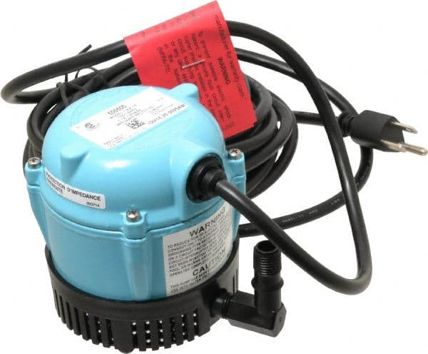Little Giant Pumps - 1/200 HP, 3 psi, Aluminum Miniature Submersible Pump - 1/4 Inch Outlet, 18 Ft. Long Power Cord, 1.1 Amp - Exact Tooling