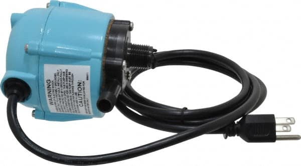 Little Giant Pumps - 1/150 HP, 3.2 psi, Aluminum Miniature Submersible Pump - 1/4 Inch Inlet, 1/4 Inch Outlet, 6 Ft. Long Power Cord, 1.1 Amp - Exact Tooling