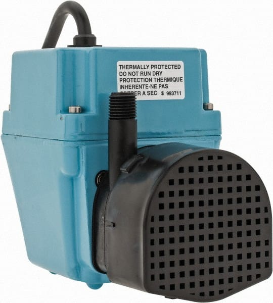 Little Giant Pumps - 1/40 HP, 5.1 psi, Aluminum Miniature Submersible Pump - 1/4 Inch Outlet, 6 Ft. Long Power Cord, 1.7 Amp - Exact Tooling